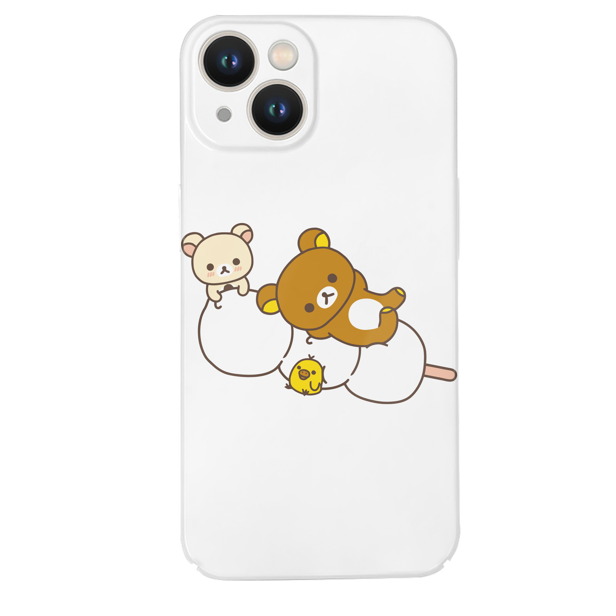 （画像用） リラックマ リラックマ キイロイトリ Rilakkuma Korilakkuma Kiiroitori 【iPhone 14シリーズ対応】ハードケース